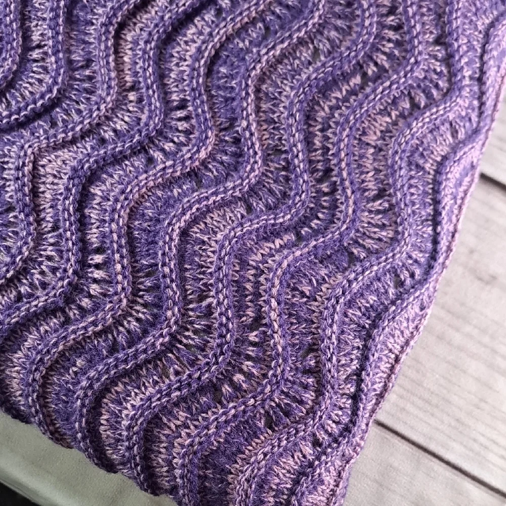 Catalonia Purple Pink Knit Fleece Lined Mermiad Tail Blanket